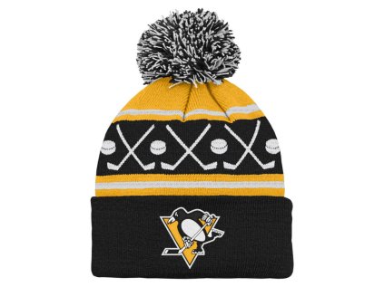 detska zimna ciapka pittsburgh penguins outerstuff face off cuff