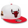 ŠILTOVKA CHICAGO BULLS NEW ERA 9FIFTY NBA CROWN PATCHES WHITE