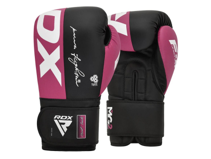 Boxerské rukavice RDX F4 růžovo-černé