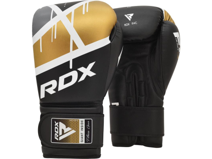 Boxerské rukavice RDX F7 černo-zlaté