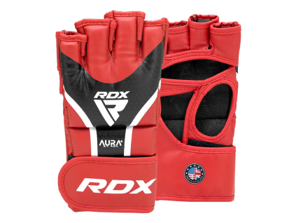 Grapplingové rukavice RDX Aura T17+ červené