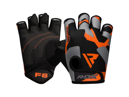 Fitness rukavice RDX F6 oranžové