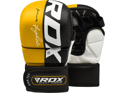 Grapplingové rukavice RDX Rex T6+ žluté