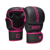 Grapplingové rukavice RDX Kara F6 Shooter růžové