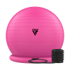 Gymnastický míč na jógu se základnou RDX B2 růžový