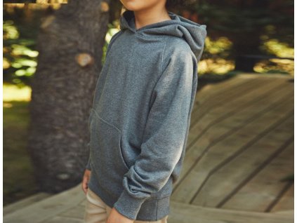 Dětská mikina s kapucí z bio bavlny  O 13101 (Velikost 92/98, Barva black)