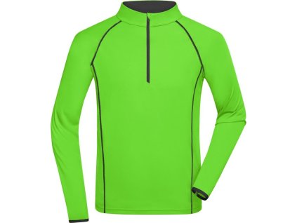 Pánské funkční tričko s dlouhým rukávem (Velikost S, Barva red/black)