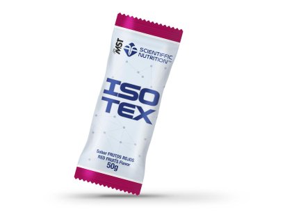 Jednorázová dávka izotonického prášku Isotex 50 g (červené ovoce)
