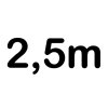 2,5m