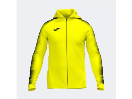 Sportovní bunda s kapucí Joma Elite XI (Velikost XS, Barva žlutá fluo/černá)