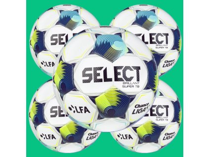 Fotbalový míč Chance Liga 2025 26 Select Brillant Super sada 5 kusů SLEVA zápasový oficiální hrací míč české ligy