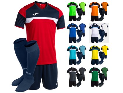 Fotbalový komplet dres, trenky, fotbalové štulpny set sada 15 JOMA Danubio III Classic 103732 400054 set SLEVA