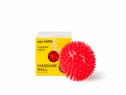 Rehabiq masážní míček ježek (Barva červená, Velikost 8cm)