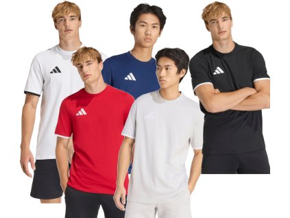 Triko Adidas Entrada 26 Tee bavlna bílá, červená, černá, šedá, tmavě modrá