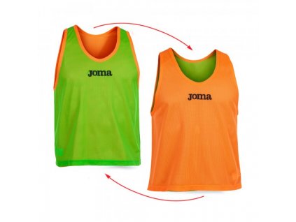 Oboustranné rozlišovací dresy sada 10ks Joma (Barva zelená/oranžová, Počet 10, Velikost XL)
