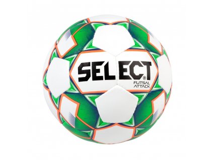 Futsalový míč Select FB Futsal Attack  (Barva bílá/zelená, Vel. míče 4)