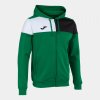 Mikina s kapucí JOMA Crew V (Barva zelená, Velikost XS)