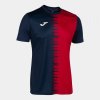 Sportovní tričko Joma City II (Barva tm.modrá/červená, Velikost XS)