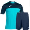 Sada dresů JOMA Winner I 15ks komplet dres a trenky tyrkysová tmavě modrá
