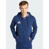 Mikina s kapucí Adidas Entrada 26 dlouhý zip tmavě modrá