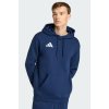 Mikina s kapucí Adidas Entrada 26 bez zipu tmavě modrá