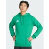 Mikina s kapucí Adidas Entrada 26 bez zipu zelená světlá
