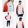 Tepláková bunda JAKO Dynamic 9370 s dlouhým zipem bílá oranžová 1
