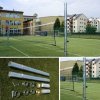 Volejbalové sloupky do pouzder na venkovní hřiště s napínákem sítě - doprava ZDARMA