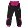 vyr 9473 divci cerne soft kalhoty wolf s ruzovou
