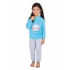 Dětské dlouhé pyžamo PRINCEZNA-modrá