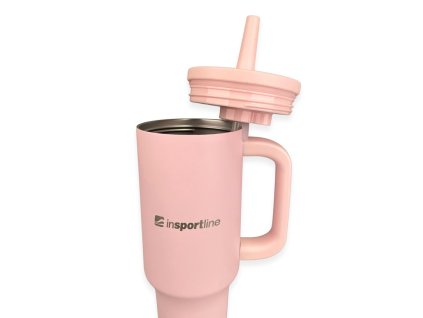 Termosz inSPORTline Cocoanna 1200 ml, keskeny alsórész, nagy kapacitás, duplafalú rozsdamentes acél (Szín rózsaszín)