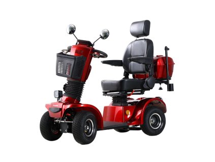 Négykerekű elektromos robogó inSPORTline Thodor, ólomsav akkumulátor, 40 km hatótávolság, 112 kg, 20 km/h (Szín piros)