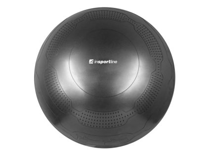 Gimnasztikai labda inSPORTline Stretch Ball 75 cm, masszázs nyúlványok, csúszásmentes, kézi pumpa, tartós PVC anyag (Szín fekete)