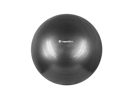 Gimnasztikai labda inSPORTline Stretch Ball 55 cm, masszázs nyúlványok, csúszásmentes, kézi pumpa, tartós PVC anyag (Szín fekete)