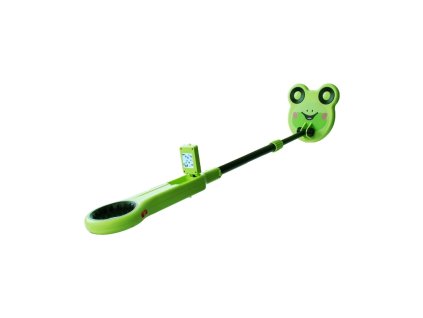 Gyerek fémkereső inSPORTline Aurino MD1011, 658 g, ergonomikus kialakítás, teleszkópos kialakítás, vízálló tekercs, kerek markolat, ajándék motívum (Szín béka)