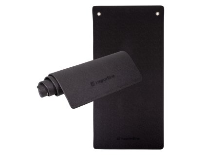 Edzőszőnyeg inSPORTline Aero Advance 140×60×0,9 cm, memóriahatással, vonzó színek, akasztólyuk (Szín fekete-szürke)