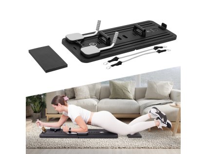 Pilates reformer inSPORTline Trancer Basic, csúszásmentes, összecsukható kialakítás, kivehető kijelző, állvány telefon számára