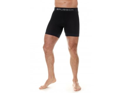 Férfi boxer alsó kerékpáros betéttel Brubeck BX11420, nedvességelvezetés, szellős és könnyű anyag, jó hőszabályozás (Méret M, Szín fekete)