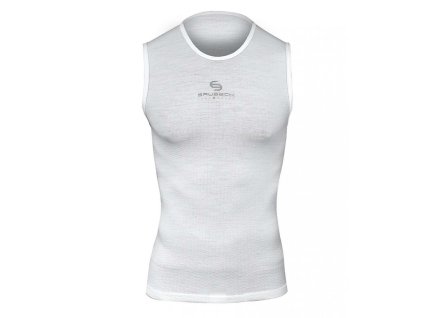 Unisex atléta Brubeck Multifunctional Base Layer 3D, fokozott szellőzés, antibakteriális és antiallergén, uniszex szabás (Méret S, Szín fehér)