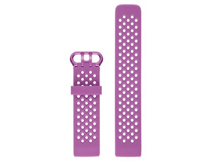 Csere szíj Fitbit Charge 3 & 4 Sport Band Berry, kényelmes, tartós és rugalmas anyag, vízálló (Méret S)