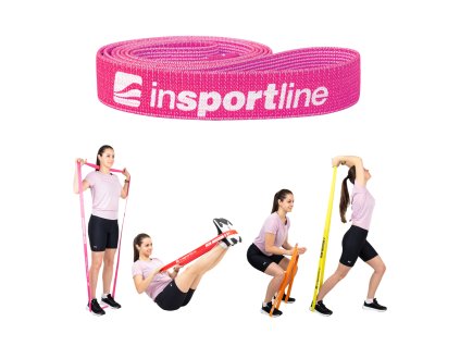 Erősítő szalag inSPORTline Rand Light, ellenállás 5kg, kerület 208cm, hossz 102cm, Latex-polyészter (Szín zöld)