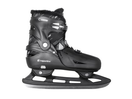 Jégkorcsolya inSPORTline Niorto, ComfortFit technológia, AdjusTouch rendszer, Safety Ankle rendszer (Méret S (33-37), Szín fekete)