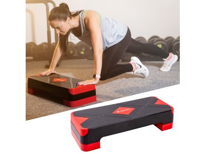 Aerobic step lépcső inSPORTline AS150 (Szín fekete)