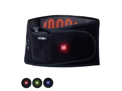 Fűthető deréköv W-TEC HEATbelt S-XL, 3 fűtési mód, egyenletes hőelosztás, kiváló hőszigetelő tulajdonságok, erős tépőzár