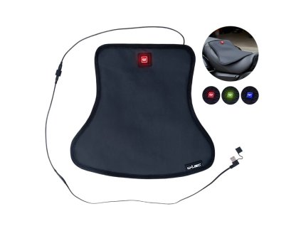 Fűthető ülésvédő W-TEC HEATsaddle, egyenletes hőeloszlás, csúszásmentes felületkezelés, rugalmas pántok, 3 fűtési szint