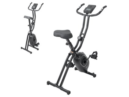 Összecsukható szobakerékpár inSPORTline Xbike Lite, görgők, integrált pulzusszám-érzékelők, összecsukható mechanizmus