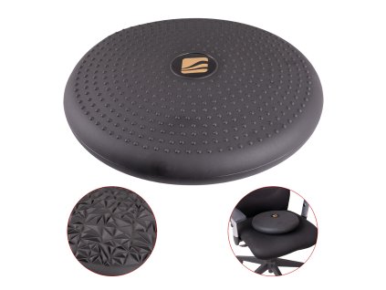 Koordinációs párna inSPORTline Bumy Sitpad Deluxe (Szín fekete)