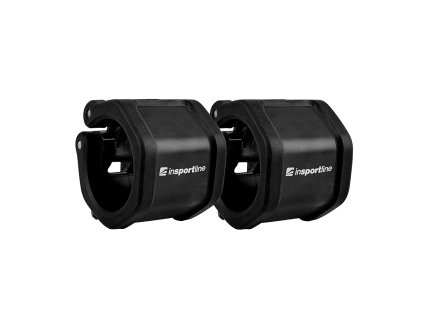 Olimpiai rúdszorító 2db inSPORTline Barcol 50mm, gyors-kioldó csap, gumírozott csúszásmentes felület, matt fekete