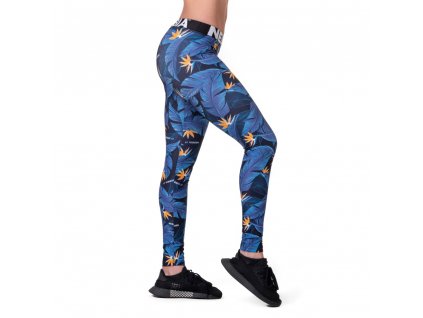 Női leggings Nebbia Mid Waist Ocean Power 566 (Méret XS, Szín Oceán Kék)