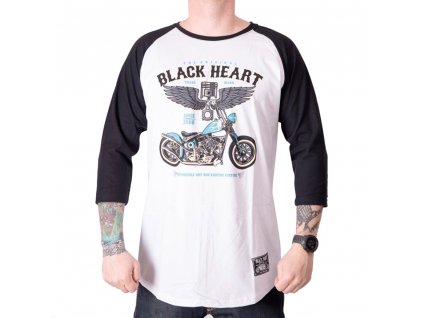 Hosszú ujjú felső BLACK HEART Blue Chopper RG (Méret M, Szín fehér)